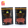 Bacon Jerky Packaging Stand Up Pouch mit Reißverschluss